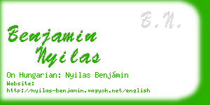 benjamin nyilas business card